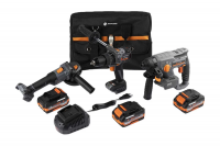 Купить набор из трех инструментов anycons ударная дрель шуруповерт, ушм, перфоратор ac-st303 оптом | ПРОТОРГ