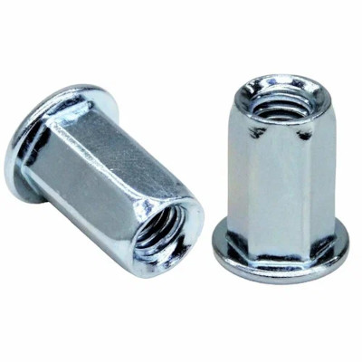 Рекомендуем купить Заклепка М4x11.5 шестигранная с внутренней резьбой и цилиндрическим бортом, оц. сталь