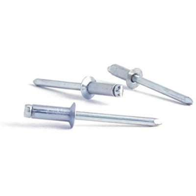 Рекомендуем купить Заклепка вытяжная открытая 5x12 с потайным бортом, алюминий / оц. сталь