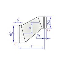 Купить утка круглого сечения с переходом оптом | ПРОТОРГ