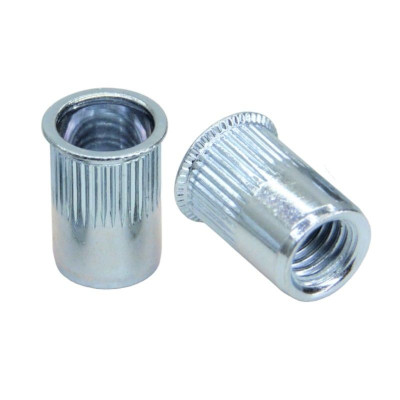 Рекомендуем купить Заклепка М4x10 с внутренней резьбой, насечками и цилиндрическим бортом, алюминий