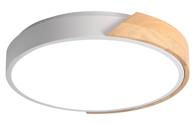 Рекомендуем купить Светильник светодиодный декоративный PPB Scandic-R 24Вт 4000К IP20 настенно-потолочный бытовой GR/W JazzWay 5037052