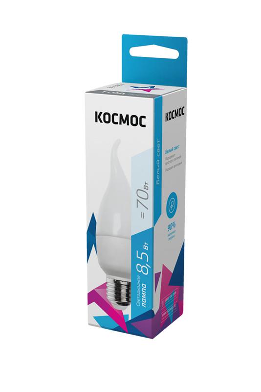 Рекомендуем купить Лампа светодиодная CW 8.5Вт 220В E27 4500К Космос LkecLED8.5wCWE2745