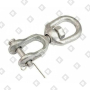 Вертлюг 38мм петля-вилка, оц. сталь