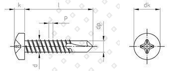 DIN 7504 A2 M 6,3X60 H - №4