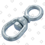 Вертлюг 16мм петля-кольцо, оц. сталь