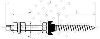 Art. 9082 A2 M 10X200 A/F 7 собранный - №2