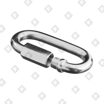 Карабин винтовой Ø8мм, оц. сталь - №1