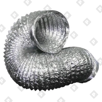 Гибкий воздуховод неизолированный Ø406 мм, алюминиевая фольга - №1