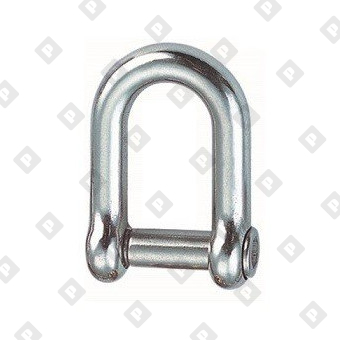 Скоба такелажная D-образная ART 8482 Ø6 мм с внутренним шестигранником, нерж. сталь А4 - №3