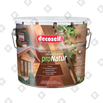 Антисептик лессирующий для дерева Pufas Decoself палисандр (9 л) - №1