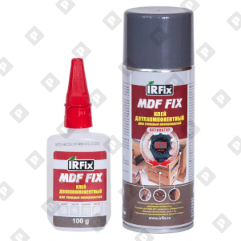 Клей цианоакрилатный двухкомпонентный IRFix MDF FIX, 400 мл/100 мл - №1