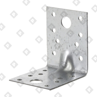 Крепежный усиленный уголок KUU 70x70x55x2 мм, оц. сталь - №1