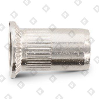 Заклепка-гайка ART 1023 M3x9 с потайным бортиком, с насечками, нерж. сталь А2 - №2