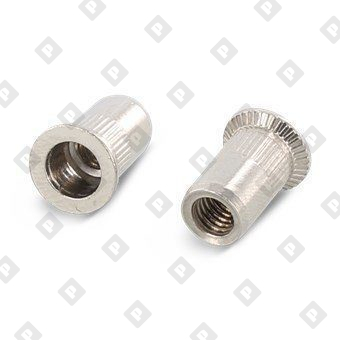 Заклепка-гайка ART 1023 M3x9 с потайным бортиком, с насечками, нерж. сталь А2 - №1