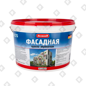 Краска фасадная Pufas Decoself D, мороз (10 л) - №1