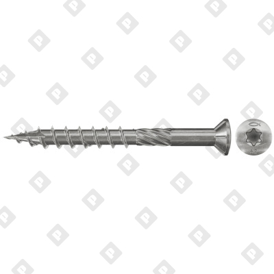 Террасный шуруп Fischer FTS-ST 5,0X40 A2P 200 со шлицем TX, нержавеющая сталь А2 - №1