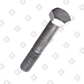 Болт ГОСТ Р ИСО 4014 M12x45 с шестигранной головкой и неполной резьбой, кл. пр. 8.8, оц. сталь - №3