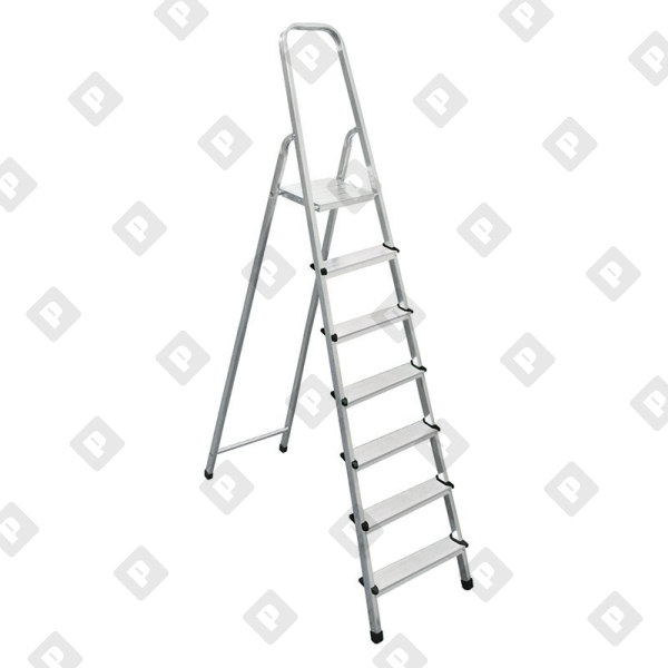 Стремянка Biber 98007 алюминиевая 7 ступенчатая - №1