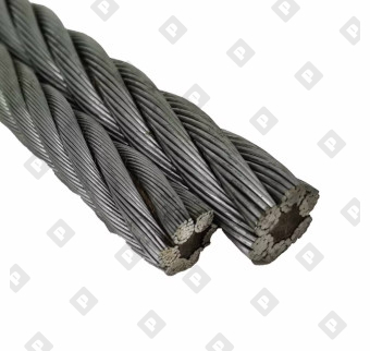 Трос DIN 3060 Ø8 мм, конструкция 6х19, оц. сталь - №1