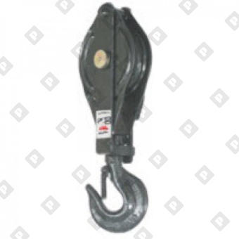 Блок одинарный монтажный грузовой с крюком, г/п 5т - №1