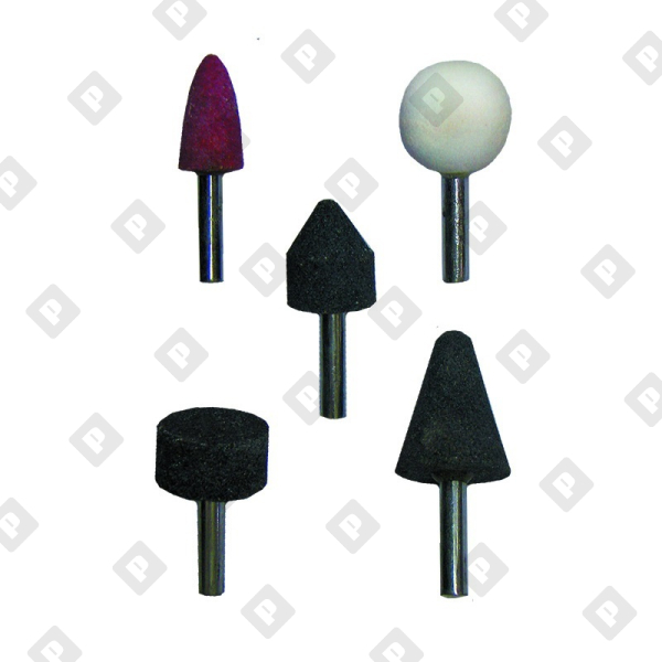 Абразивные камни Biber 70701 для дрели (набор, 5 шт.) - №1