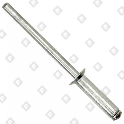 Заклепка вытяжная открытая 4,8x10 с потайным бортом, оц. сталь / оц. сталь - №1