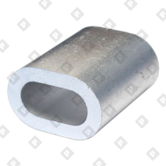 Зажим DIN 3093 для троса Ø2.5мм, алюминиевый - №4