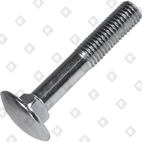 Болт DIN 603 M8x50 кл. пр. 4.6, оц. сталь, шт - №1