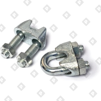 Зажим DIN 741 для троса Ø3мм, оц. сталь - №3